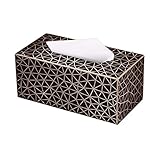 Tisch Tissue Aufbewahrungsbox Tissue Box Kreatives geometrisches Muster Pumpen Tissue Box Wohnzimmer Home Rechteckige Tissue Box Holder Tissue Case Holders