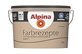 Alpina Farbrezepte Innenfarbe Zartes Puder 2,5 L, Dezentes Taupe, matte Wandfarbe