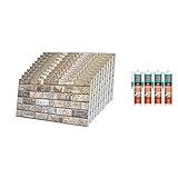 IZODEKOR Steinoptik Styropor 3D Wandpaneele Satz - Wandverkleidung mit Akfix 310 Klebstoff Abdichten | Beige Traum, (10 x Stück Paneele & 4 x Akfix 310 enthalten)