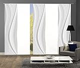 wohnfuehlidee 5er-Set Flächenvorhänge Marietta Blickdicht, Höhe 245 cm, grau