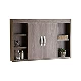 RANRANJJ Badezimmer-Schrank Einzel Tür Wandmontage Medizin-Schrank mit Spiegelschränke Badmöbel Massivholz-Schlafzimmer Badezimmer WC Frisierkommode (Size : 80 * 14 * 65cm)