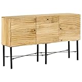 Youuihom Schränke für Tafelgeschirr, Buffet-Schränke, Foyer-Schränke, Geeignet für Wohnzimmer, Schlafzimmer, Küche oder Bad, Sideboard Mangoholz Massiv 118 x 30 x 70 cm