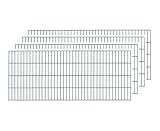 Arvotec Einstabmatten, RAL 7016, BxH: 2000x800mm, 4 Stück, 8/6/4 mm Drahtstärke - UV- und wetterbeständig