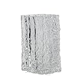 Vase Gletscher Glasvase Transparent Blumenarrangement Trockenblumen Tischplatte Teetisch Dekoration Blumen Wasser Kultur Gletscher Textur Quadratische Vase Vasen