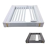 Hosenständer, ausziehbare Hosenbügel, ausziehbarer Hosenständer für Kleiderschrank, Hosen, Schals, Krawatten, Organizer, Breite 49 bis 111 cm, Tiefe 45 cm, ausziehbare Wand-Hosenbügelstange,