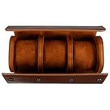 VILLCASE Uhrenrolle Reisetasche 3 Steckplätze Uhrengehäuse Display Lagerung Organizer Uhren Zubehör Geschenk