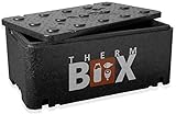 THERM BOX Thermobehälter Mittel 20-Liter Isolierbox Thermobox Warmhaltebox Kühlbox Styroporbox 20BL Innen: 45x25x17cm Wiederverwendbar
