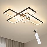 GBLY LED Deckenleuchte Dimmbar Modern Deckenlampe Schwarz Wohnzimmerlampe 65W Geometrisch Wandlampe Multifunktional Deckenbeleuchtung für Wohnzimmer, Schlafzimmer, Büro, Flur und Balkon