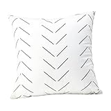 LIFKOME Sofa-Kissenbezug Outdoor-Couch-Kissen Leinen-Kissenbezug Leinen-Kissenbezüge Quadratischer Kissenbezug Geometrische Kissenbezüge Karierte Kissenbezüge