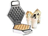 Rosenstein & Söhne Bubble Waffelmaker: Waffeleisen für Bubble Waffeln nach Hong-Kong-Art, Anti-Haft, 700 Watt (Bubble Waffel Waffeleisen)