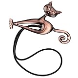 Magnetische Vorhang Raffhalter, 1er Set Kreative Katze Gardinen Gardinenhalter Schnallen Binder Gardinenraffer Kreativ Schlaufen Clips Seil Rückwärtige Halter Home Büro Hotel Dekoration Rotbronze