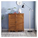 Sideboard aus Massivholz, Konsolentisch im Landhausstil mit Schubladen und Türen for die Wohnzimmerküche YIJIAN (Farbe : Retro Brown 80x38x93cm)