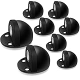 8 Stück Magnetischer Türstopper, schwarze Türstopper, Bodenmontage, magnetischer Türschnäpper, moderne Türstopper, selbstklebender Türstopper, Magnet für die Unterseite der Tür