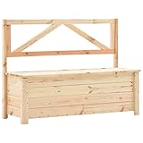 Truhenbank Kiefer Massiv Sitzbank Stauraum 120cm Truhenbank Holzbank Gartentruhe