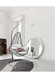 Capri Swing Milas Rattan Gartenschaukel Hängesessel Hollywoodschaukel 1 Person (Hellbraun)