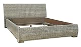 MiaMöbel Rattanbett 200x200cm 'Tanaya'