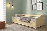 Inter Link Bett Bed Kinderbett Kids Bett Funktionsbett Einzelbett 90x200 Bio Echt Holz Natur lackiert