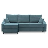 Ecksofa Dorma mit schlaffunktion, einfacher Aufbau, modernes Design, polstermöbel. Schlafcouch zum Wohnzimmer. Widerstandsfähiges, Minimalistisches Design (POSO 026)