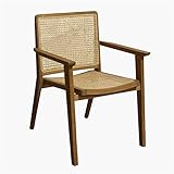 Vintagehaus Esszimmerstuhl Nova Retro Rattan Wiener Geflecht mit Armlehnen