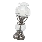 Miniatur-Kerzenständer, Vintage-Puppenhaus-Kerzenlampe Im Maßstab 1:12 für das Wohnzimmer (Schwarz)