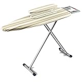 Bügelbrett Längeres Khaki-Streifen-Bügelbrett, faltbares Home-Set-Bügelbrett, 147 * 90 cm tragbarer Bügeltisch
