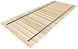 sunnypillow Rollrost 140x200 cm mit 20 Leisten Premium Extra starker Bettrost Lattenrost Holzlatten Rolllattenrost - Passt Wohnwagen Wohnmobil - Holzlatten Latten Rost (140x200cm)