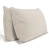 DYNMC you Modernes Sofakissen Set 40x70 mit weichem Oeko-TEX-Baumwoll-Bezug - Bequeme Dekokissen mit mittelharter Füllung - Perfekt als dekoratives Rückenkissen - Premium Couchkissen groß by