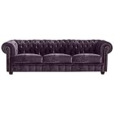 Max Winzer Sofa 3-Sitzer Norwin Microfaser lila