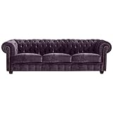 Max Winzer Sofa 3-Sitzer Norwin Microfaser lila