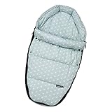 Gesslein Baby-Nestchen, 923 Raute mint, warmes Kuschelnest/Fußsack für Neugeborene und Säuglinge, für Kinderwagen Wanne, Babyschale, Bettchen und Wiege, inkl. Gurtschlitze