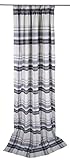 TOM TAILOR T-Cosy New Check Schal mit Smokband, Dekostoff, Natur, 135x260 cm