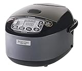 Zojirushi NL-GAC10 BM Umami Micom Reiskocher & Wärmer, 5,5 Tassen, Metallic Schwarz, Made in Japan