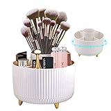 DASIAUTOEM Kosmetik Make Up Organizer, 360°Drehbarer Pinsel Organizer, Kosmetikregal, Lidschattenpinsel Lippenstift Etui, Kosmetik Organizers für Zimmer Decor Frisiertisch, Schlafzimmer, Bad