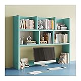 Bücherschrank Schreibtisch-Bücherregal aus Holz, Desktop-Organizer, PC-Tisch, Bücherregal, Schreibtisch-Aufbewahrungs-Organizer, Display-Regal for Büro, Küche, Badezimmer (hellblau) Büroregal ( Size :
