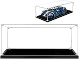 Transparente Acryl-Vitrine, kompatibel mit Lego 42154 Bausatz, staubdichte Aufbewahrungsbox, Vitrine für Ford-GT 2022 (nur Display-Box)(2mm)