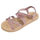 Cvanxluy Sandalen Damen Sommer Bequeme Für Frauen Sommerschuhe Damen Bequem Trendige Damen Sandalen Casual Gold Sandalen Damen 43 Elegant Ultraleichte Strandschuhe