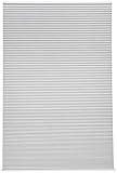 Amazon Basics Wabenplissee-Rollo ohne Zugkette, ohne Bohren, 70 x 160 cm, Weiß/Weiß