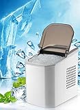 IW.HLMF Mini Kleine automatische Eismaschine, Haushalts-Handels-Eismaschine mit doppeltem Verwendungszweck und 10 kg Eisvolumen 9
