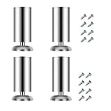 SetSailW Möbelfüße Möbelfüsse 4 Stück Verstellbare Tischbeine Verstellbare Möbel Ausgleicher Möbelfüße Verstellbare für Individuelle DIY-möbel,silver-15CM(5.9IN)