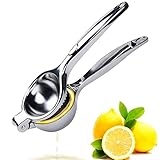 Gvolatee Zitronenpresse Handpresse, Zitruspresse Manuell, Anti-Ätzmittel, Schweres Saftpresse Manuell, 7cm Durchmesser Lemon Squeezer für Küche, Restaurant,Bar, Sicher und Langlebig
