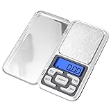 Newaner Küchenwaage Digitale Professionelle, 0.01 g-500 g, Mini Digitalwaage Multifunktions mit Lcd Display und Tara Funktion, Taschenwaage klein für Lebensmittel, Schmuck, Medizin, Labor, Kaffee