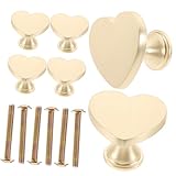 Angoily 6 Stück Goldene Schubladengriffe Kommodengriffe Schranktürgriffe Metallkommodengriffe Kleiderschrank-Türgriffe Türgriffe Aus Metall Goldene Zinklegierung Komponentengriffe