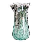 Modern Vasen für Blumen Tabelle Farbige Glasurvase, dekorative Vasen for Blumen, Wohnkultur Blumenvase for getrocknete Blumenanordnung in Wohnzimmerdekoration Schlafzimmer Büro