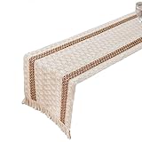 Dekorative Tischdecke Retro-Tischläufer aus Baumwolle und Leinen, Esstisch, Flaggentuch, Couchtisch, TV-Schrank, Tischdecke, Tischdeckenstreifen Restaurant-Tischdecke (Color : A, Size : 30x200cm)
