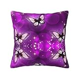 ASEELO Kissenbezüge für R-Couch, Bett, Sofa, Bank, Stuhl, 45,7 x 45,7 cm, Violett