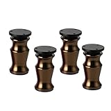 ISolay Möbelbeine, 4 Stück, verstellbar, Teetisch-Stützbein, Sofa, Schrankfuß, Metall-Aluminium-Bein, rutschfest, g