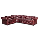 JVmoebel Ecksofa Sofa Couch Polster Eckgarnitur Chesterfield Textil Stoff oder Leder Neu