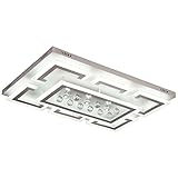 LED Deckenleuchte XW803 75x50 mit Fernbedienung Lichtfarbe/Helligkeit einstellbar dimmbar LED Wohnzimmerleuchte Deckenlampe Deckenstrahler LED Deckenleuchten Leuchte (XW803-75x50 cm, 70W)