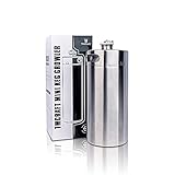 TMCRAFT 4 Liter Mini Growler Keg, tragbares Edelstahl-Bierfass mit sechskantem Spiraldeckel für Hausbrauen, Crafting und Fassbier