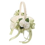 LIGHTAOTAO Hochzeitsdekoration Ästhetische Raumdekoration Tragbarer Korb Handgehaltener Hochzeitskorb Blumenblütenkorb Hochzeitsparty-Korb Blumen Bestreuen Blumenkorb Dekorieren